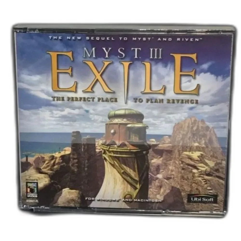 Myst III Exile PC Mac Game Vintage 2001 Ubisoft 4 Disc Box Set